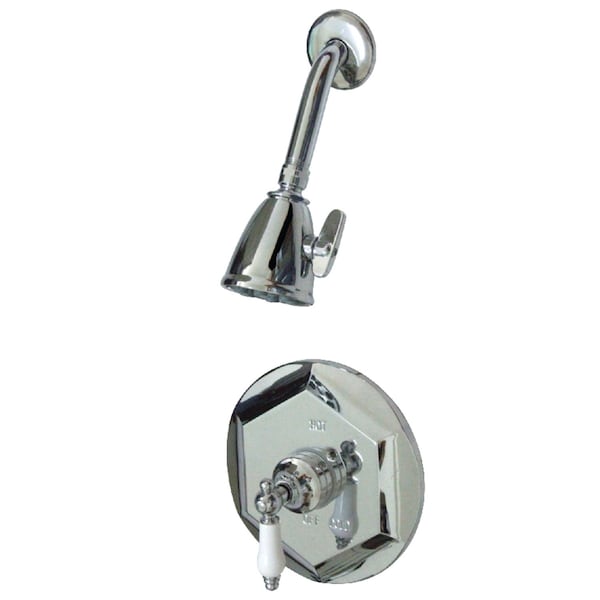 Shower Faucet, 2, Wall Mount, Polished Chrome